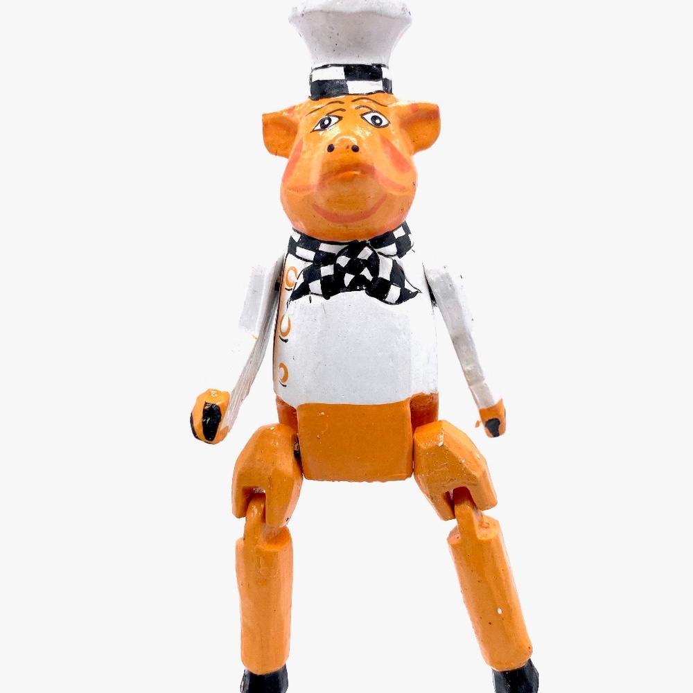 Monkey Business Chef Pig Ornament